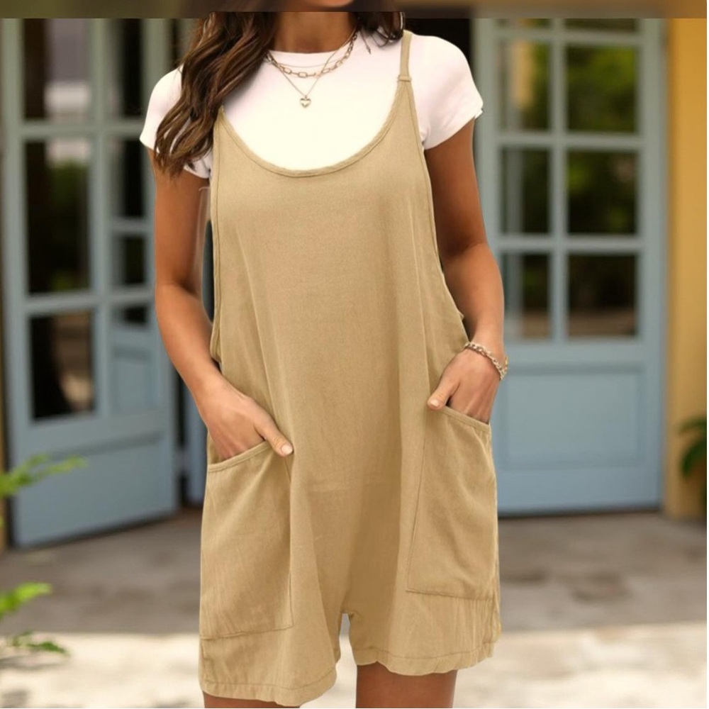 Jumpsuits - rompers with Pockets Casual Harem Onesie -boho XL